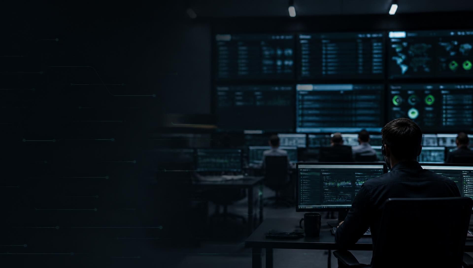 Security operations centre with DECIMA control dashboards